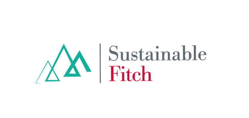 Sustainable Fitch Logo Das Logo von Sustainable Fitch in unterschiedlicher Farbdarstellung